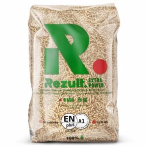 Pellet drzewny REZULT ENplus A1 6 mm – paleta 975 kg (65 × 15 kg)
